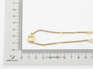 pulsera oro 18k con piedra con circonita