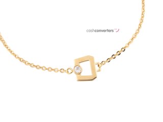 pulsera oro 18k con piedra con circonita