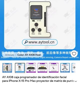 AY A108 Programador Identificación Facial iPhone