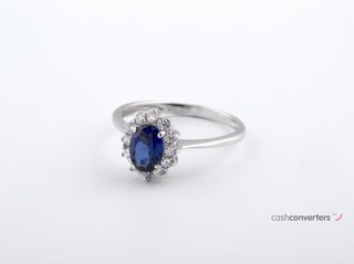 anillo oro 18k con piedra con circonita