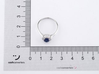 anillo oro 18k con piedra con circonita