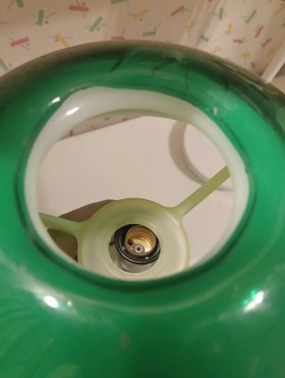 Lámpara seta Space Age Verde Años 70