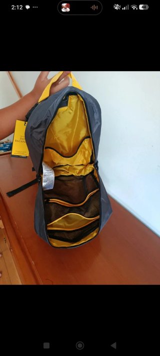Mochila National Geographic 18L Gris/Amarillo