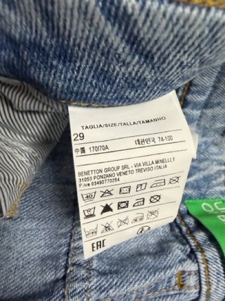 Bermuda vaquera United Colors of Benetton talla 29