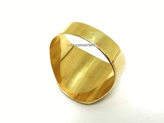 sello oro 18k con piedra con circonita