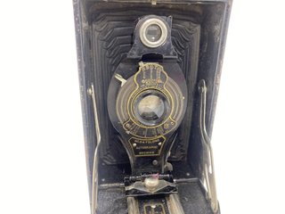 camara vintage autographic brownie 2a folding