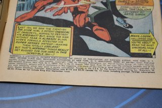 Marvel Comics. Daredevil #31, 1967. USA. "Blind Man's Bluff".