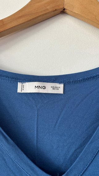 Camiseta Mango Azul Talla M