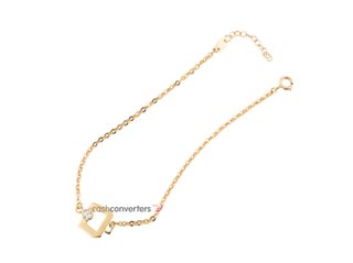 pulsera oro 18k con piedra con circonita