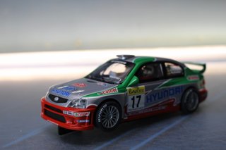 Hyundai Accent WRC “Montecarlo 2002”. Scalextric Tecnitoys 6084 coche slot.