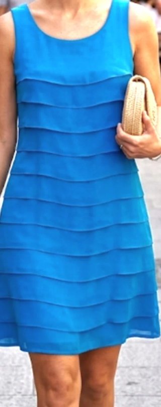 Vestido fiesta azul turquesa T-36