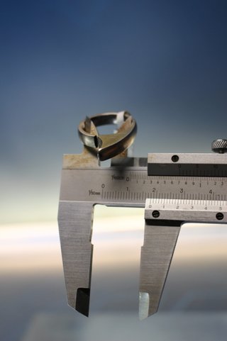 Anillo plata de ley. Emporio Armani. 18 mm, talla 17.