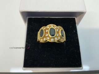 anillo oro 18k con piedra