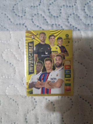 Cartas Adrenalyn 22-23 Invencible y Balónes de Oro
