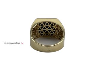 sello oro 18k con piedra t. 24 (20,38 mm)