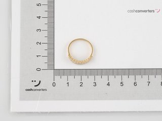 anillo oro 18k con piedra con circonita t. 15 (17,52 mm)
