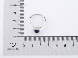 anillo oro 18k con piedra con circonita