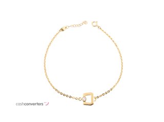 pulsera oro 18k con piedra con circonita