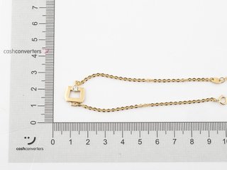 pulsera oro 18k con piedra con circonita