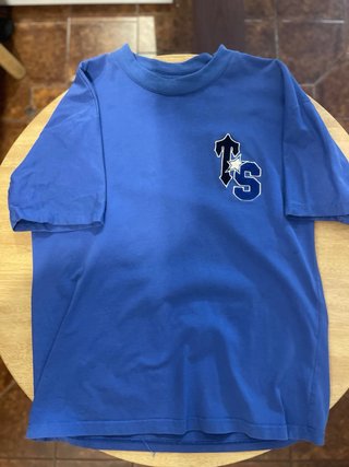 Maglietta blu con logo TS