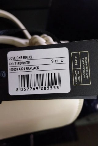 Mala tiracolo Pinko pele bege/branca