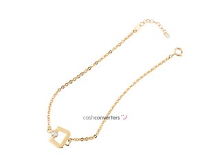 pulsera oro 18k con piedra con circonita