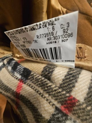 Abrigo Burberrys Talla XL