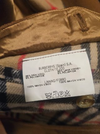 Abrigo Burberrys Talla XL