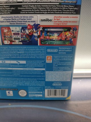 videojuego Mario & Sonic at the Rio 2016 Olympic Games ¡Completo! Nintendo Wii U