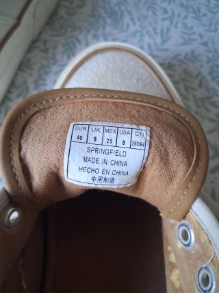 Zapatillas Springfield Casual Beige/Blanco