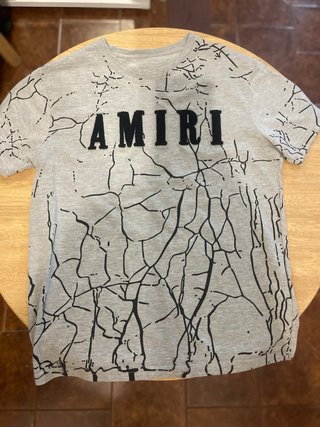 Tuta Amiri grigia con stampa