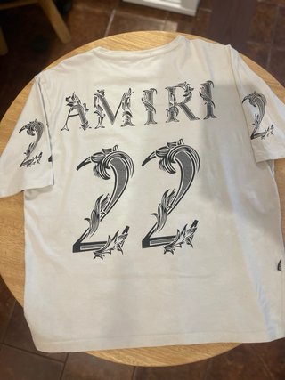 Maglia Amiri Beige Logo