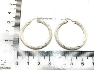 argollas plata 925mm
