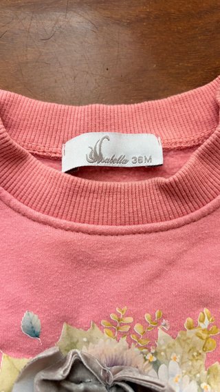 Conjunto bebé rosa erizo 36 meses de Isabella