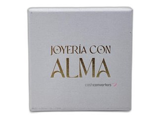cadena oro 18k con piedra con perla 22cm