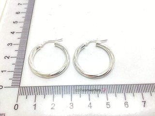 argollas plata 925mm