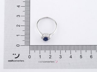 anillo oro 18k con piedra con circonita