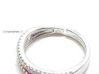 anillo plata 925mm con piedra con circonita,