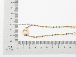 pulsera oro 18k con piedra con circonita