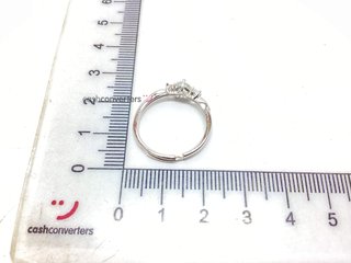 anillo plata 925mm con piedra con circonita