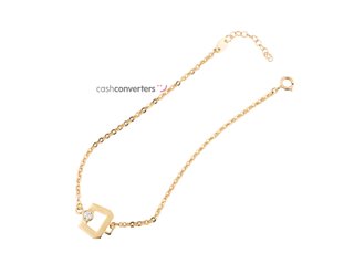 pulsera oro 18k con piedra con circonita