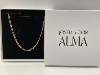 cadena oro 18k 25cm