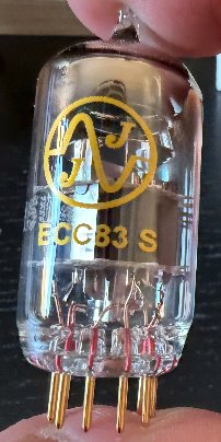 JJ ECC83S / 12AX7 Gold Pin NUEVA