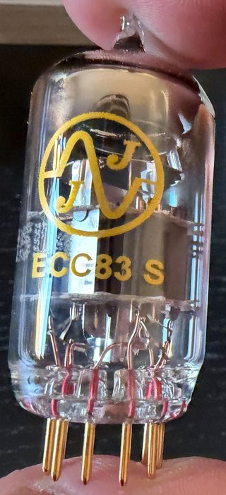 JJ ECC83S / 12AX7 Gold Pin NUEVA