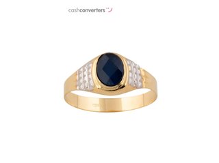 sello oro 18k con piedra con espinela