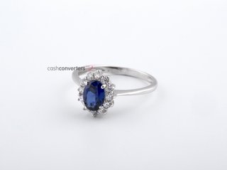 anillo oro 18k con piedra con circonita