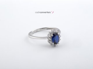 anillo oro 18k con piedra con circonita
