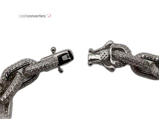 pulsera plata 925mm con piedra con circonita