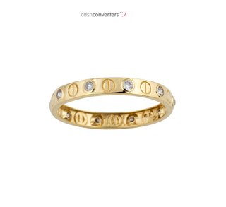 anillo oro 18k con piedra con circonita t. 20 (19,1 mm)