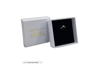anillo plata 925mm con piedra con circonita